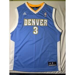 Denver Nuggets Number 3 Ty Lawson NBA basketball Tshirt Blue Large Size